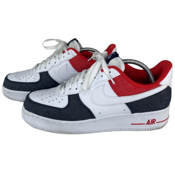 Nike Air Force 1 '07 LX USA Denim Sz 9.5 - Picture 5 of 14